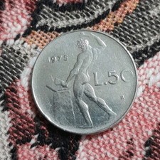 50 Lire Anno 1975 Repubblica
