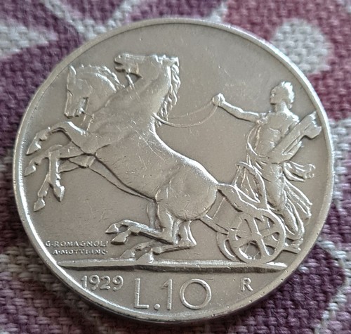 Italy fascist lire 1929 - lire, **