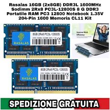16GB RAM (2X8Gb) PC3L 12800S 8 GB DDR3L 1600Mhz Sodimm 2Rx8 DDR3 1600 PC3-12800