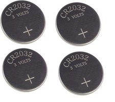 4 X Telecomando Portachiavi Batteria Cr 2032 Per Audi A2 A3 A4 A5 Tt