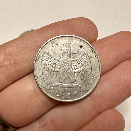 Moneta lire 1940 vittorio - moneta,