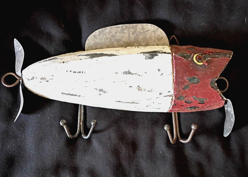 Cappello vintage legno pesca - cappello,