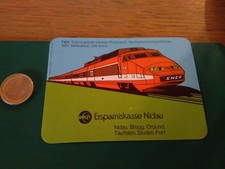 ADESIVO VINTAGE STICKER kleber treno train tgv 