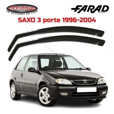 DEFLETTORI CITROEN SAXO (1996-2004) 3 PORTE FARAD SET ANTIVENTO FUME' 12288