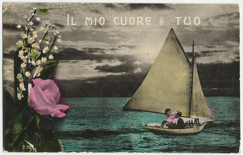 Antica cartolina mio cuore - mio,