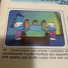 FIGURINA N.60 I PUFFI ALBUM PANINI 1983 ORIGINALE OTTIMA DA RECUPERO