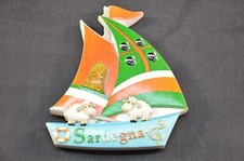 MAGNETE FRIGO FRIDGET MAGNET SOUVENIR SARDEGNA ITALIA BARCA A VELA RESINA