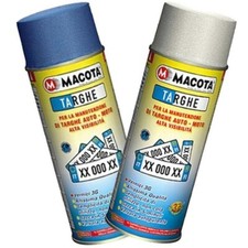 MACOTA TARGHE vernice targhe smalto spray targa auto moto caravan 400 ml