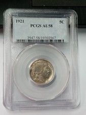 1921 Buffalo Nichel 5C PCGS