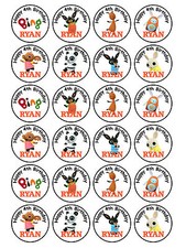 24 topper per cupcake di carta