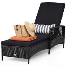 PE Rattan Chaise Lounge Chair