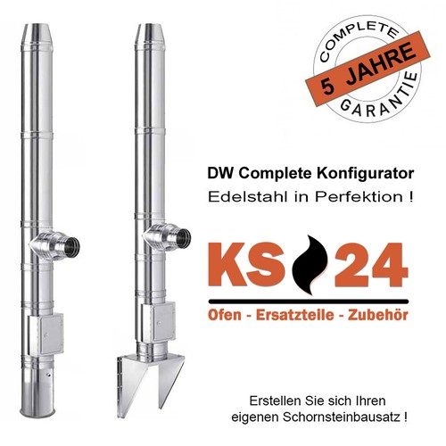 Kit canna fumaria acciaio - , inox