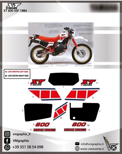 Adesivi 600 43f - xt, 1984