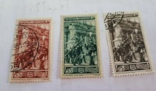 FRANCOBOLLI VATICANO CENTENARIO GUARDIA PALATINA 1950 SERIE USATA 3 VAL 