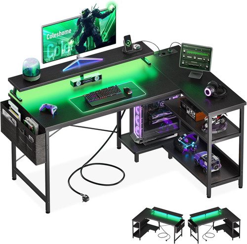 Scrivania gaming con - con, led