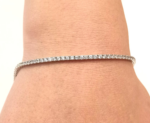 Bracciale tennis oro - in,