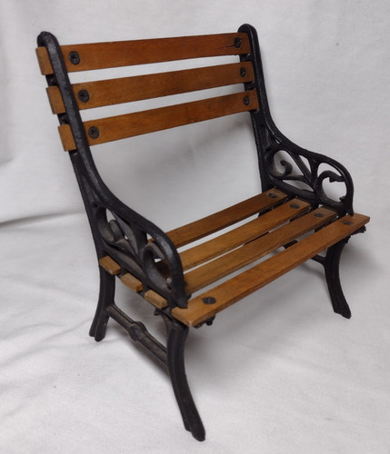Panchina parco vintage - vintage, nera