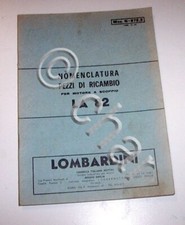Trattore - Catalogo Nomenclatore ricambi motore Lombardini LA 82  ed. 1963
