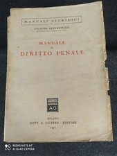 MANUALE DI DIRITTO PENALE GIUSEPPE SANTANIELLO GIUFFRE 1957 