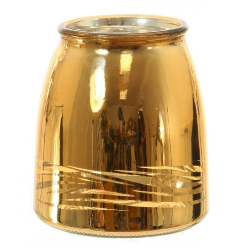 Vaso bocciolo fiori vetro - , oro