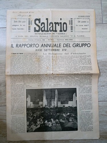 Rara rivista 1936 salario - rara,