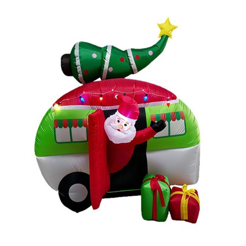 Van gonfiabile con babbo - van,