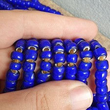 Antiche perle veneziane blu e