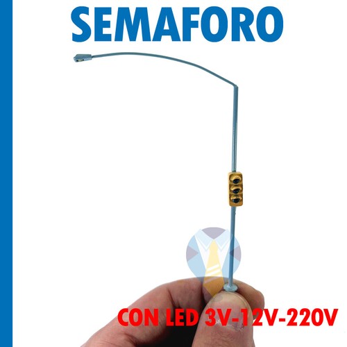 Lampione semaforo tre segnali - lampione,
