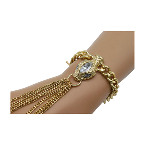 Bracciale donna oro metallo