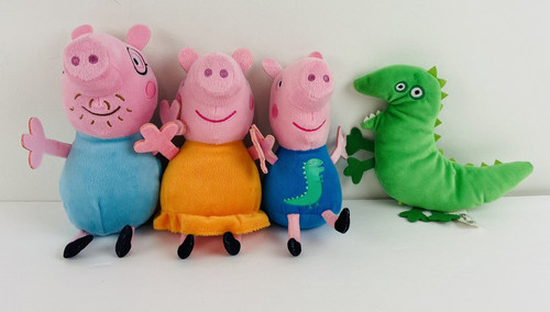 Peppa pig plush family lot - peppa,