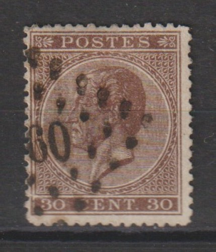Belgio 1865 cob 19 - -,