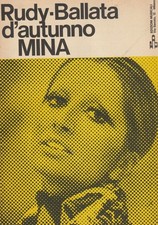 MINA RUDY-BALLATA D'AUTUNNO RARISSIMO LIBRETTO PER STRUMENTI MUSICALI