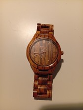 orologio in legno di zebrano