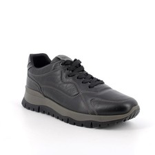 Sneakers IGI&CO scarpa sportiva da uomo MADE IN ITALY in pelle/vitello rag nero