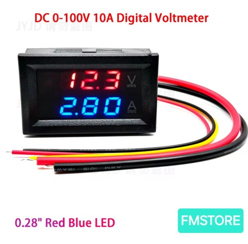 100v 10a voltmetro - dc,