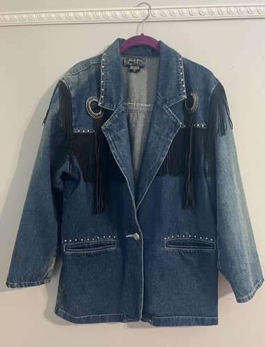 Giacca vintage western denim