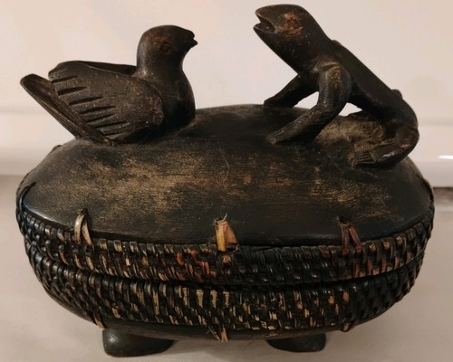 Vintage lizard legno bird - vintage, e