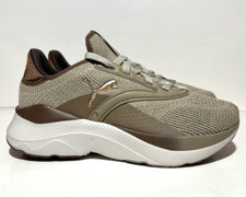 Sneakers Puma Softride Mayve donna taglia 9 marrone caffè oro moda atletica