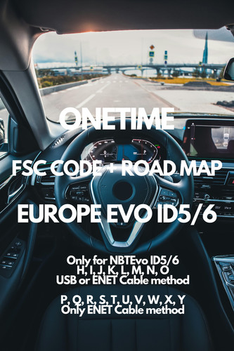Original bmw road map - map, europe