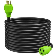 Cavi Tempo Libero 3 Punte 50 Piedi 30 Amp Cavo Generatore 10 Gauge Resistente L5-30 Po