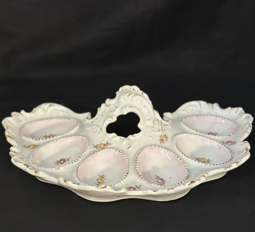 Antico piatto uova limoges - piatto,