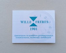 WILLE FRERES Garanzia Warranty