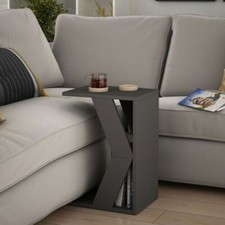 Tavolino da Divano Antracite Porta Pc Riviste Tavolinetto