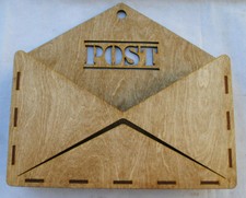 Portalettere in legno, artigianato ,documenti, da parete