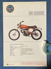 Rara Originale Brochure BENELLI 50 CROSS del 1972