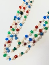 COLLANA VINTAGE CON PERLE VERE