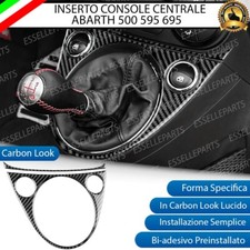INSERTO CENTRALE CAMBIO ALZACRISTALLLI CARBON LOOK PER ABARTH 500 595 695
