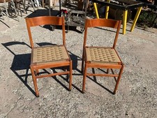 SEDIE ANNI 70/80 CON PAGLIA A