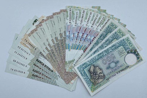 Lotto banconote italiane lire - lotto,
