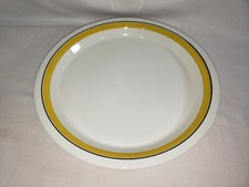 Arabia Finlandia Faenza Giallo con Strisce Nere 12" Piatto/Piatto da Tritare - G/VG